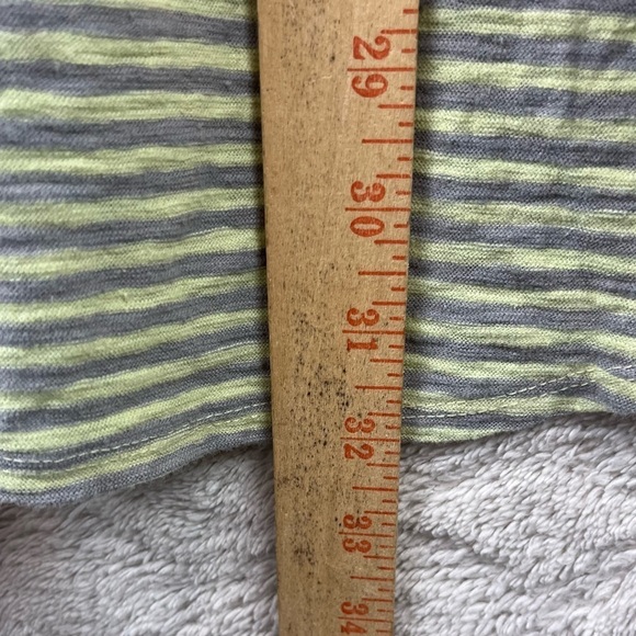 CUT LOOSE Linen Tunic Striped Top Large - Picture 14 of 14